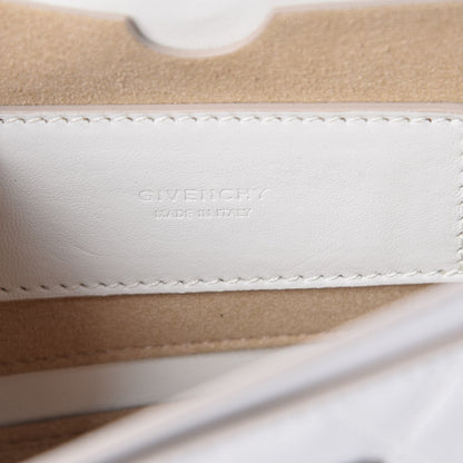 Givenchy Goatskin Quilted GV3 Mini Pocket Convertible Bag White 6 of 9