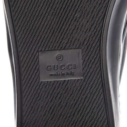 Gucci Calfskin Floral Slip On Sneakers 38 Black 6 of 10