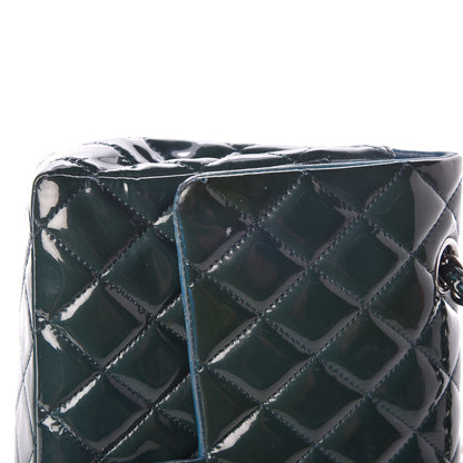 Chanel Patent Quilted Medium Double Flap Turquoise 9 of 13