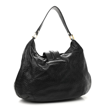 Gucci Guccissima Large New Ladies Web Hobo Black 3 of 12