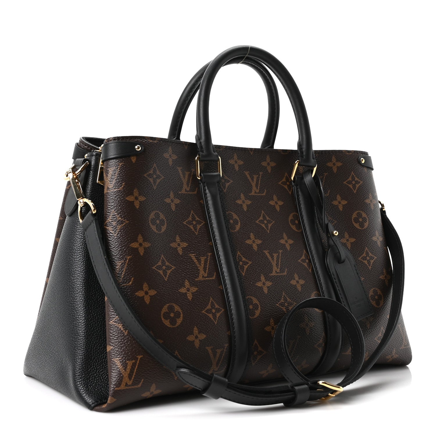 Louis Vuitton Monogram Soufflot MM Black 3 of 9