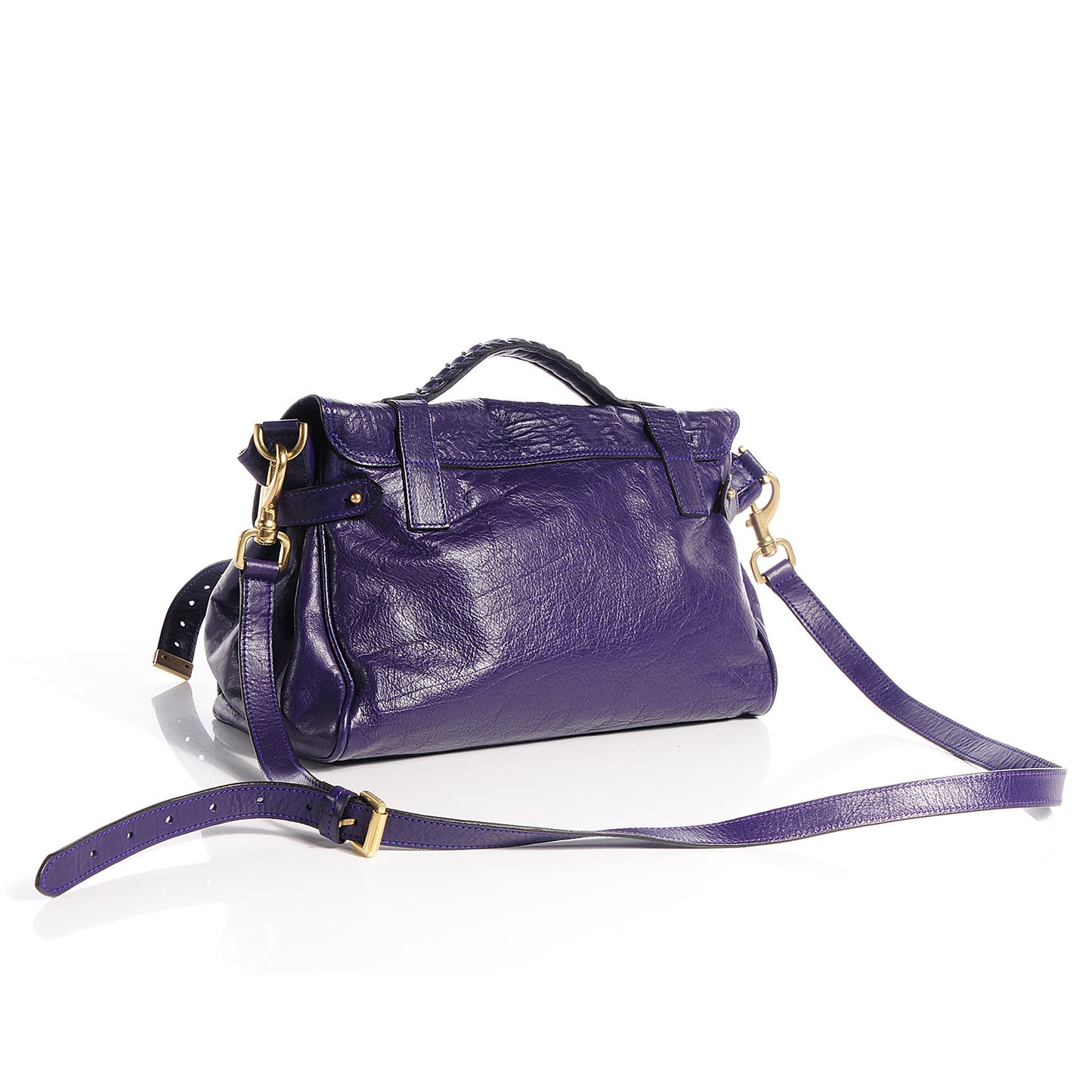 Soft Buffalo Leather Medium Alexa Grape