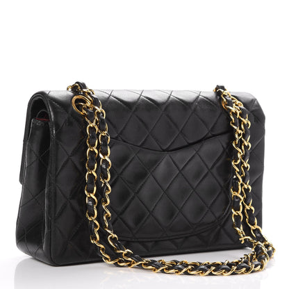 Chanel Lambskin Quilted Small Double Flap Black 3 of 7