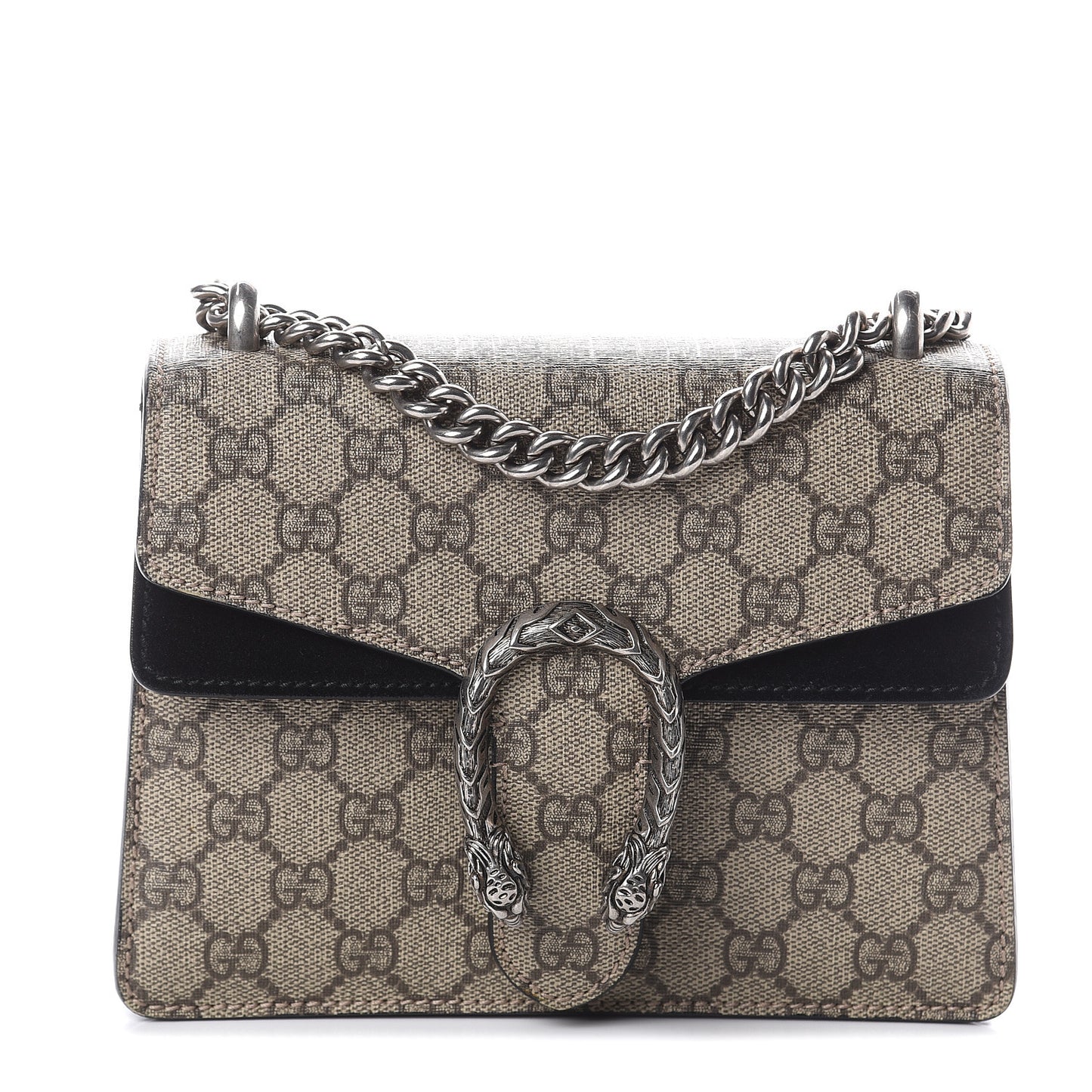GG Supreme Monogram Mini Dionysus Shoulder Bag Black