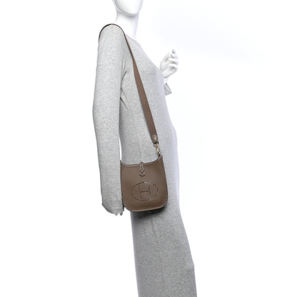 Hermes Taurillon Clemence Evelyne TPM Etoupe 2 of 10