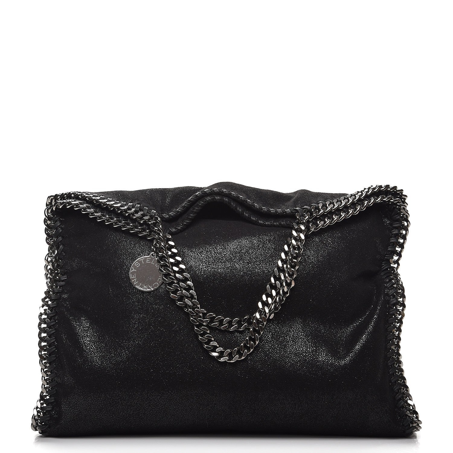 Stella McCartney Shaggy Deer Falabella Fold Over Tote Black 1 of 9