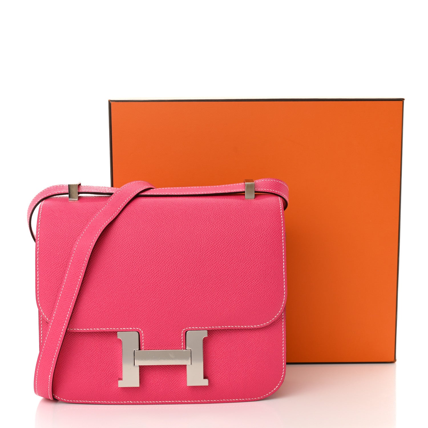 Hermes Epsom Constance 24 Rose Tyrien 11 of 11
