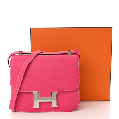 Hermes Epsom Constance 24 Rose Tyrien 11 of 11