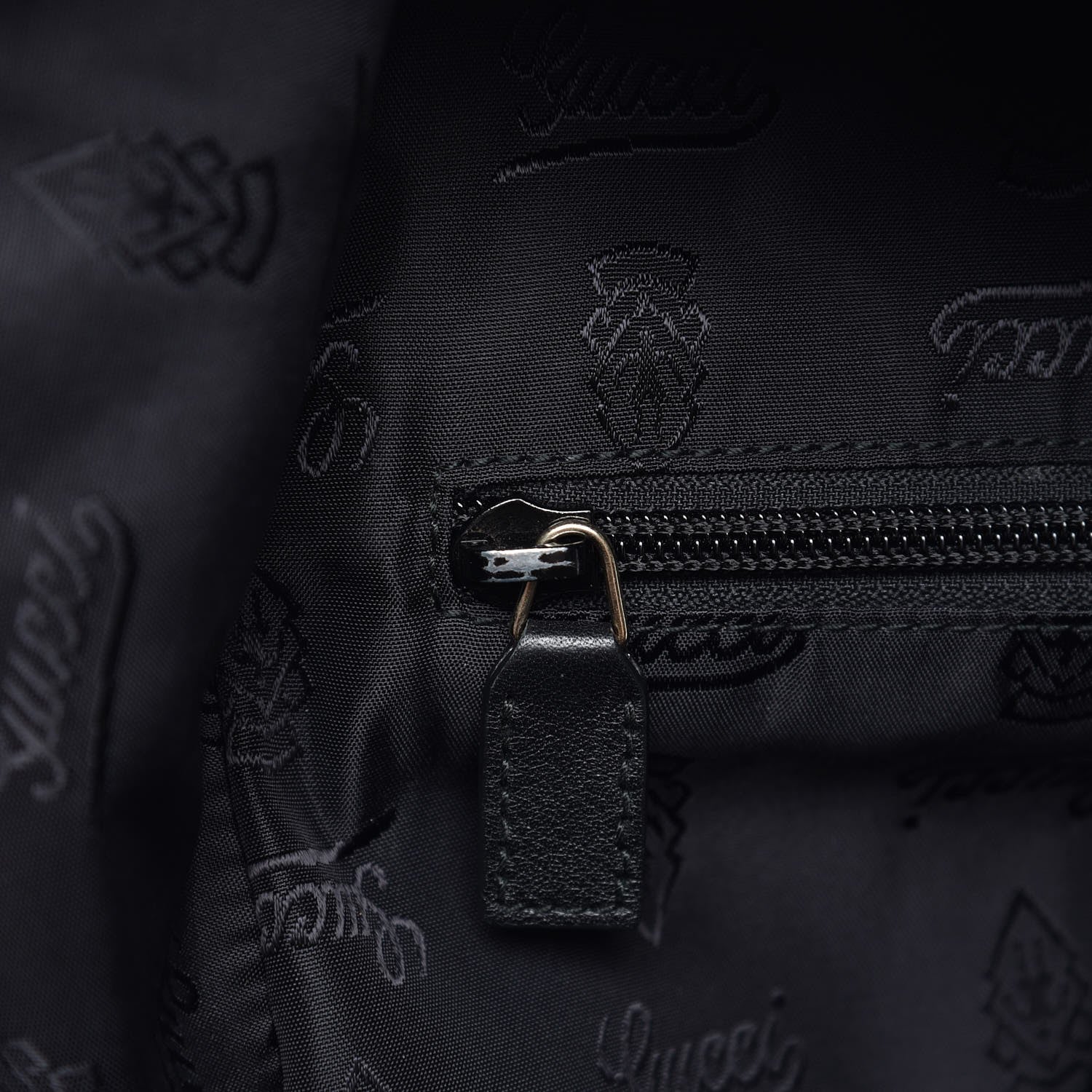 Gucci Guccissima Medium Classic Backpack Black 8 of 12