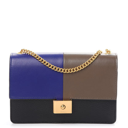 Mulberry Smooth Calfskin Cheyne Clutch Indigo Clay Black 1 of 8