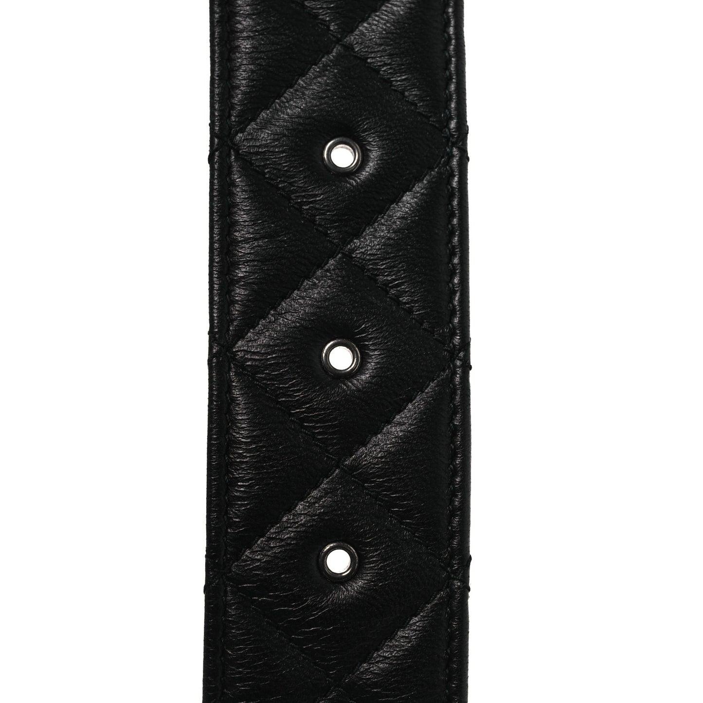 Lambskin Quilted CC Belt 85 34 Black