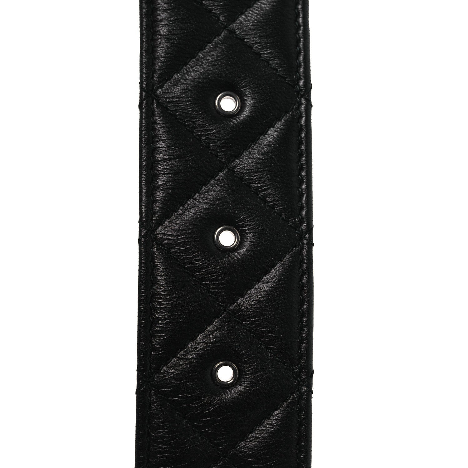 Chanel Lambskin Quilted CC Belt 85 34 Black 3 of 9
