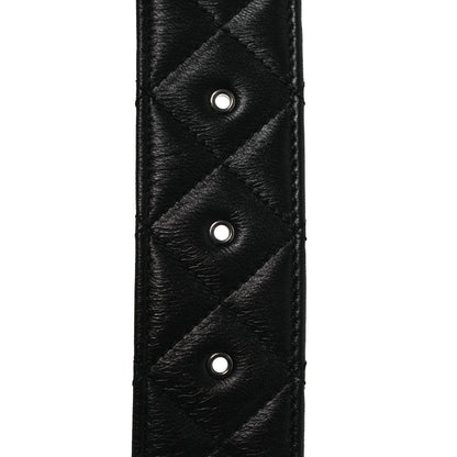 Chanel Lambskin Quilted CC Belt 85 34 Black 3 of 9