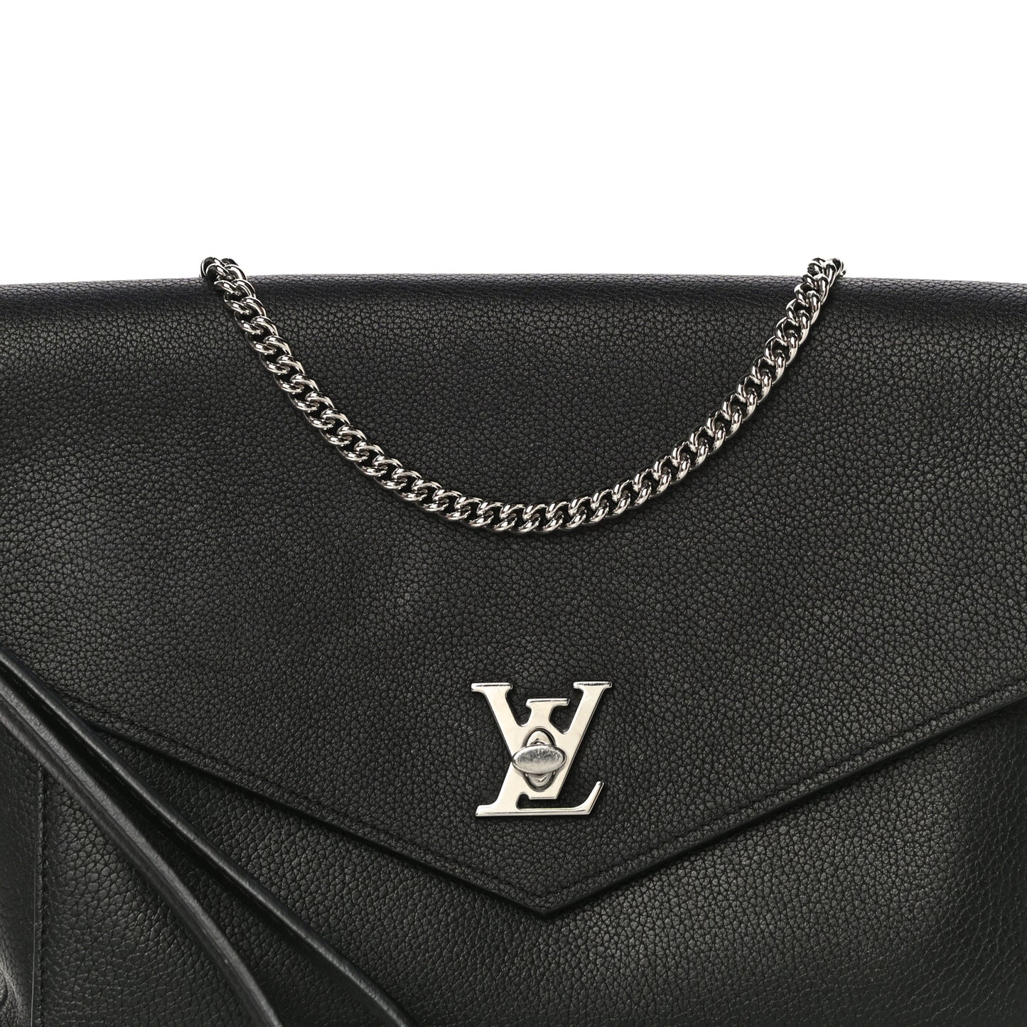 Soft Calfskin My Lockme Pochette Black