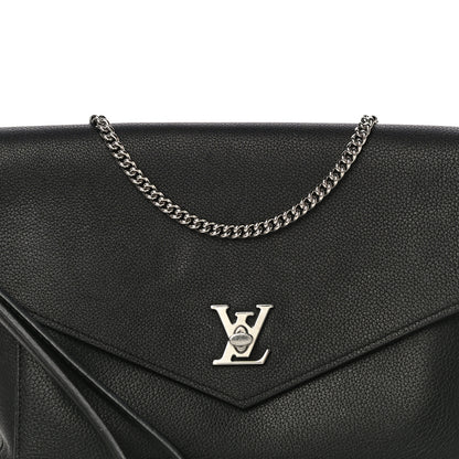 Louis Vuitton Soft Calfskin My Lockme Pochette Black 7 of 14