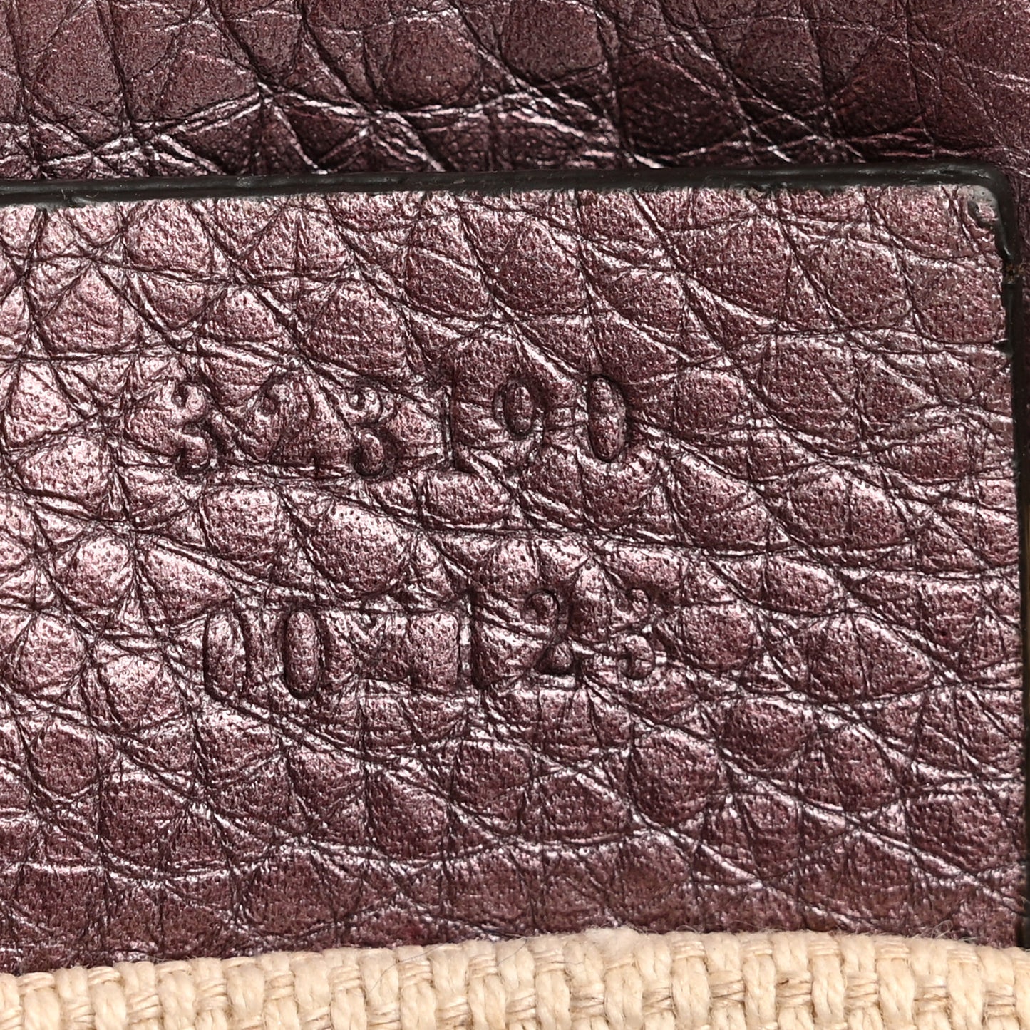 Metallic Pebbled Calfskin Small Soho Flap Crossbody Purple