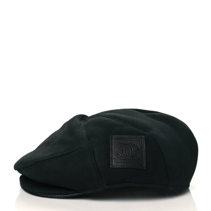Chanel Lambskin Fur CC Sports Cap 57 Black 5 of 8