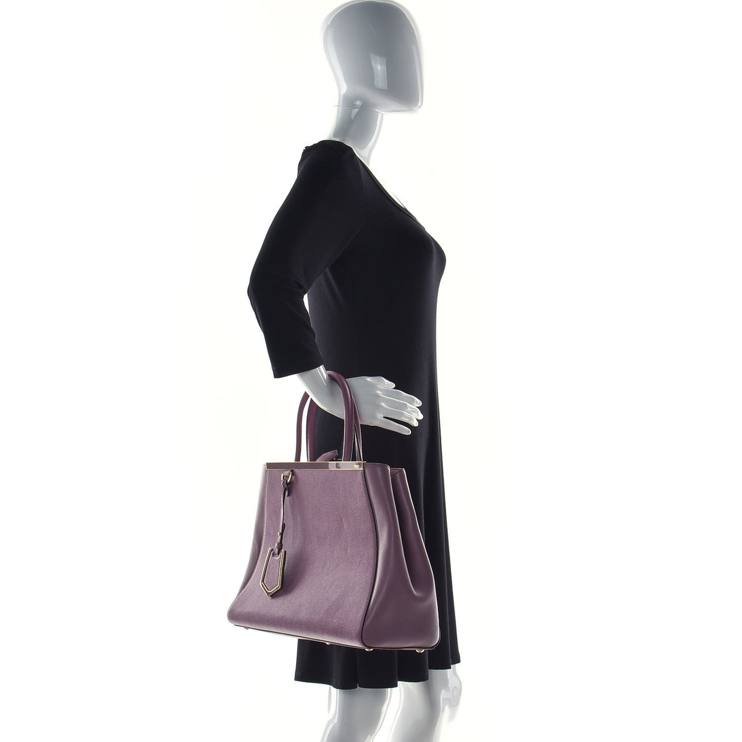 Vitello Elite Flamingo Regular 2Jours Tote Lilla Glicine