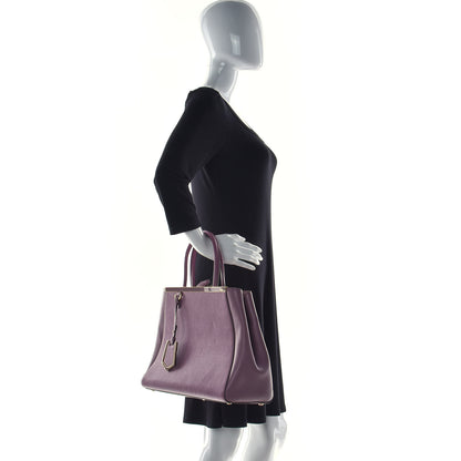 Fendi Vitello Elite Flamingo Regular 2Jours Tote Lilla Glicine 2 of 10