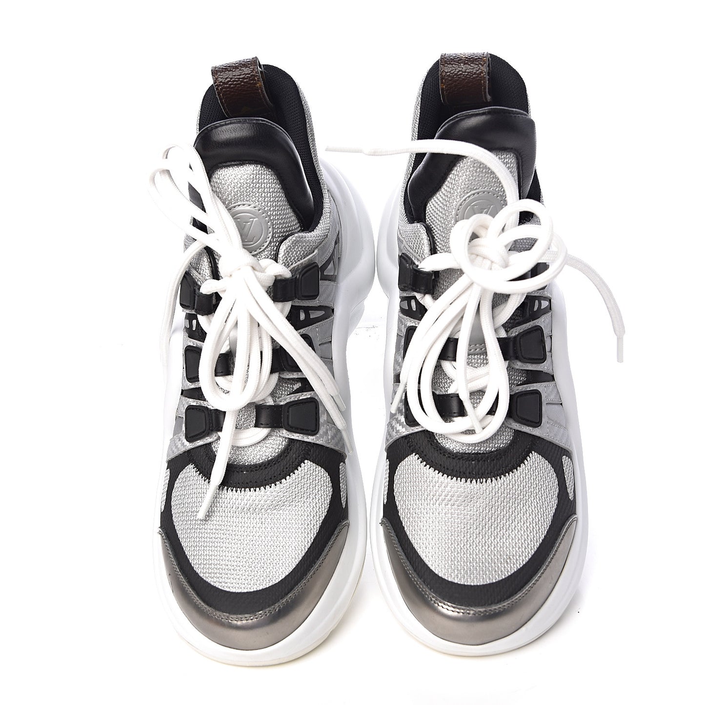 Calfskin Technical Nylon LV Archlight Sneaker 36.5 White