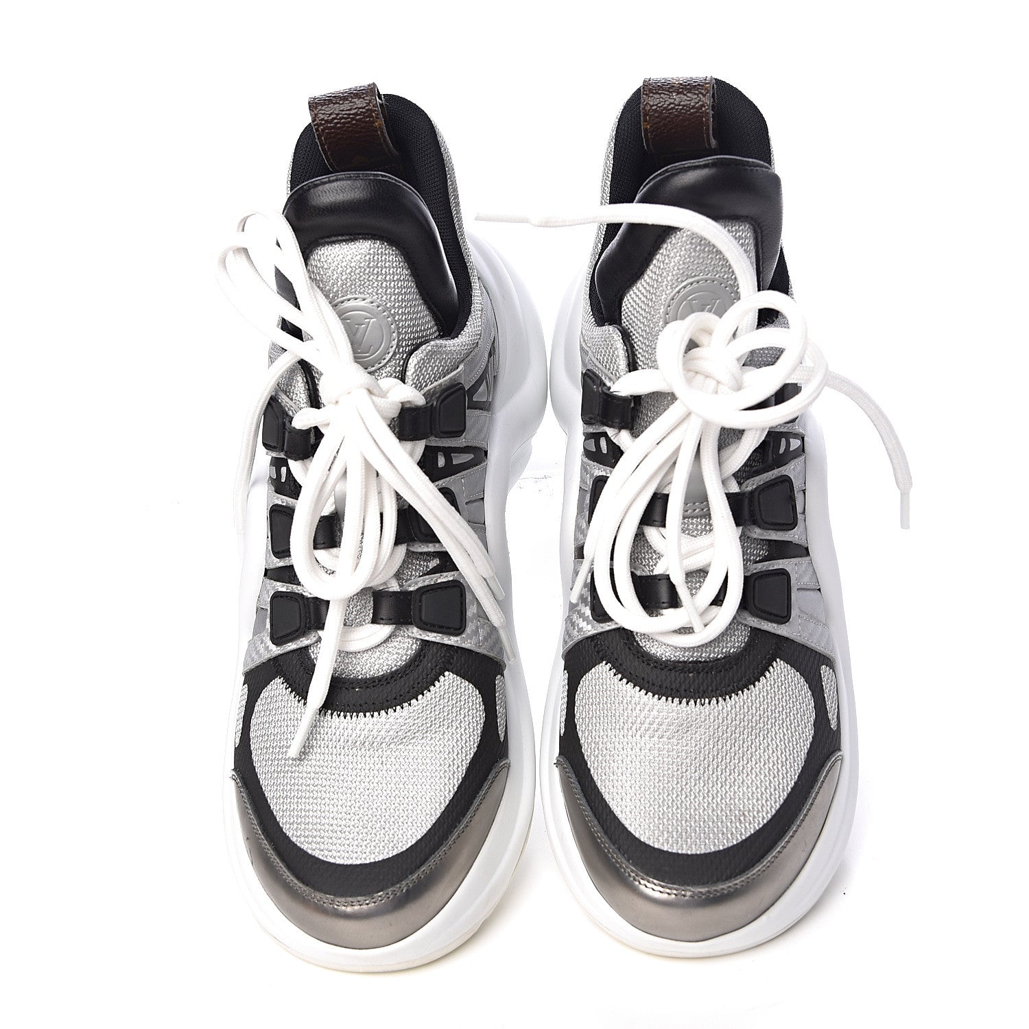 Louis Vuitton Calfskin Technical Nylon LV Archlight Sneaker 36.5 White 13 of 14