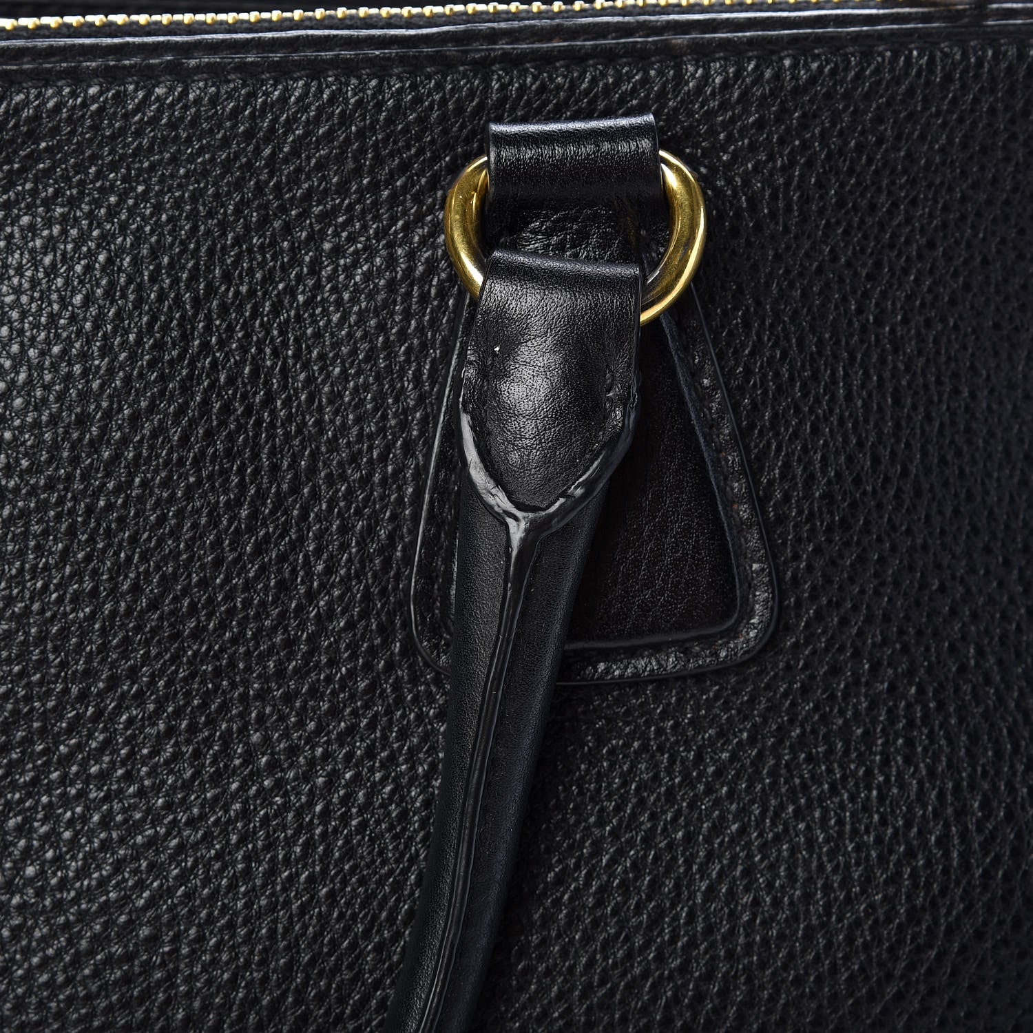 Prada Vitello Daino Large Double Zip Tote Nero Black 16 of 24