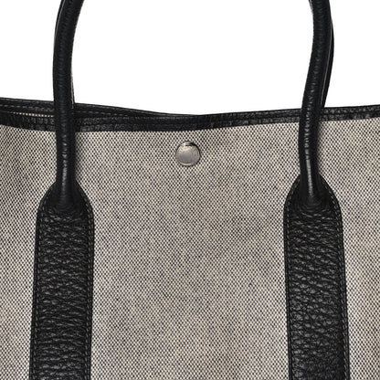 Hermes Toile Buffle Skipper Garden Party 36 MM Tote Black 7 of 10