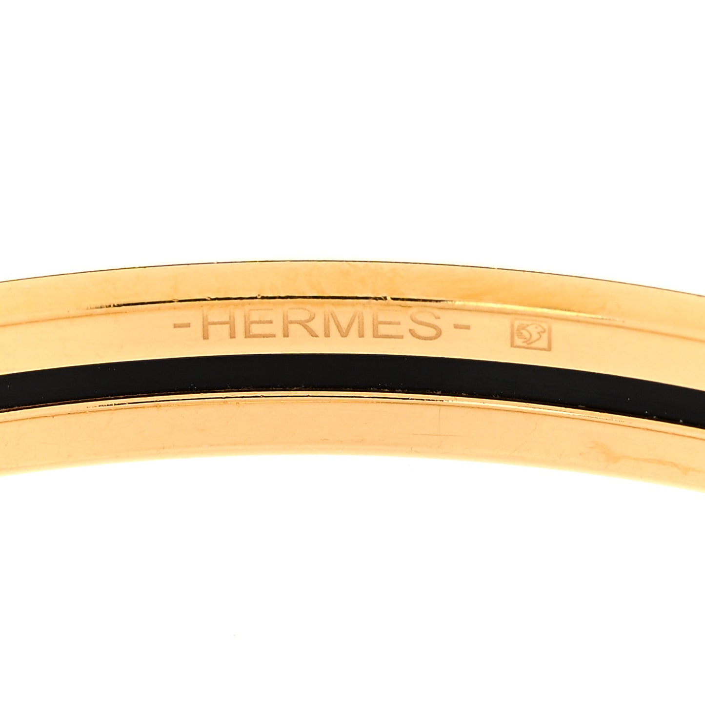 Enamel Printed Extra Narrow Uni Bracelet 62 White