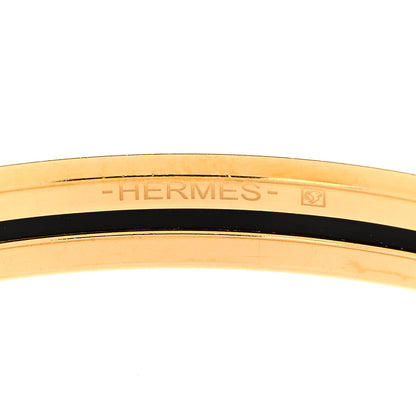 Hermes Enamel Printed Extra Narrow Uni Bracelet 62 White 4 of 6