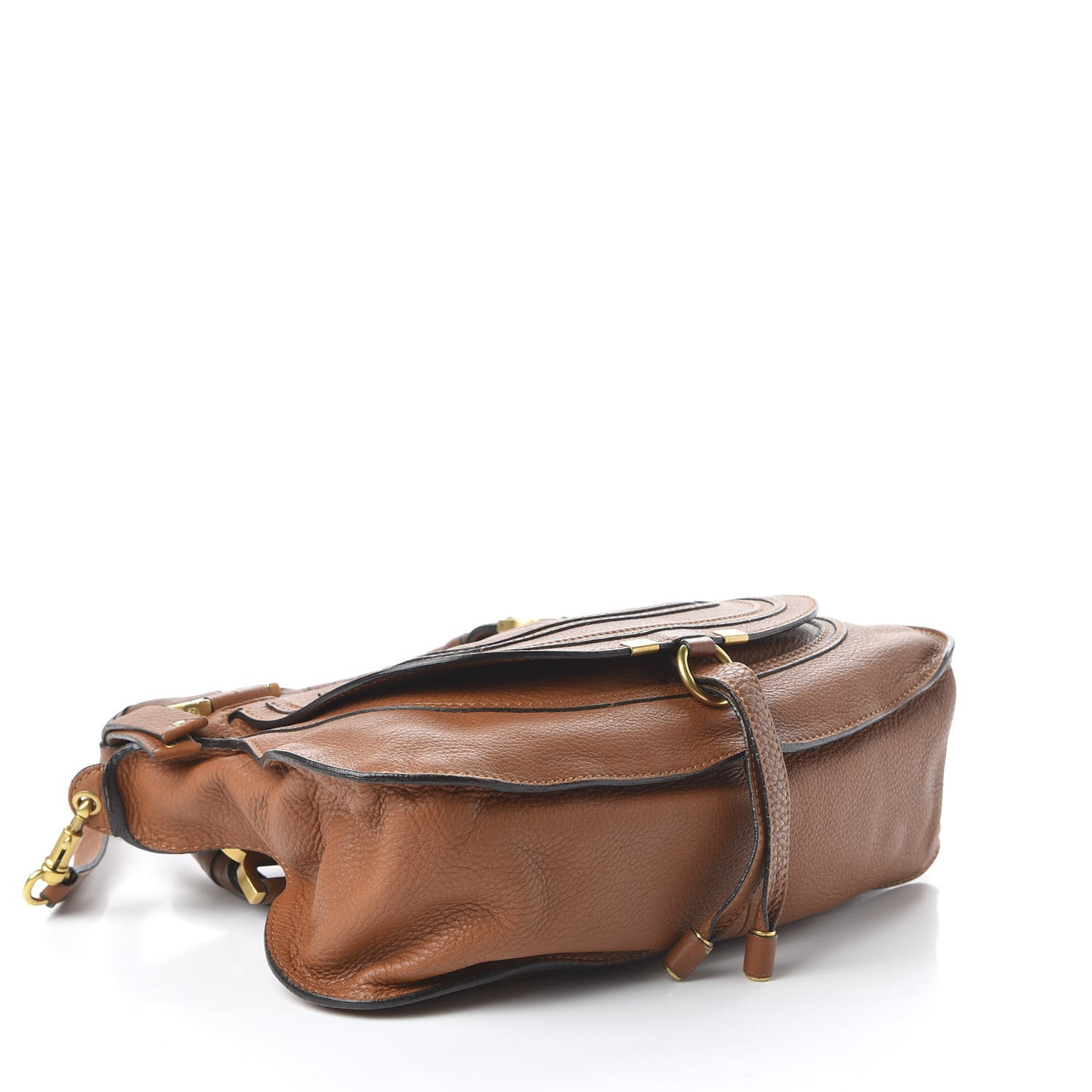Calfskin Medium Marcie Satchel Tan