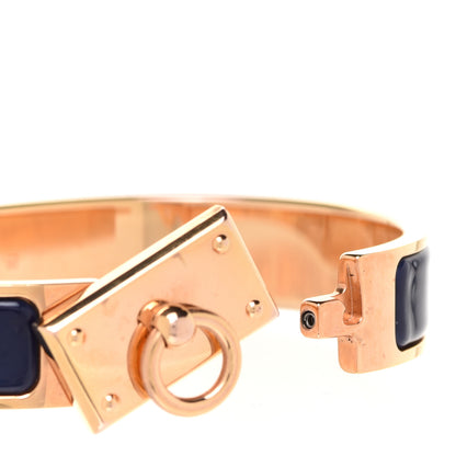 Hermes Enamel Clic Anneau Bracelet PM Bleu Indigo 4 of 6