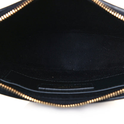 Saint Laurent Calfskin Rock Star Patchwork Monogram Heart Shoulder Bag Black 5 of 9