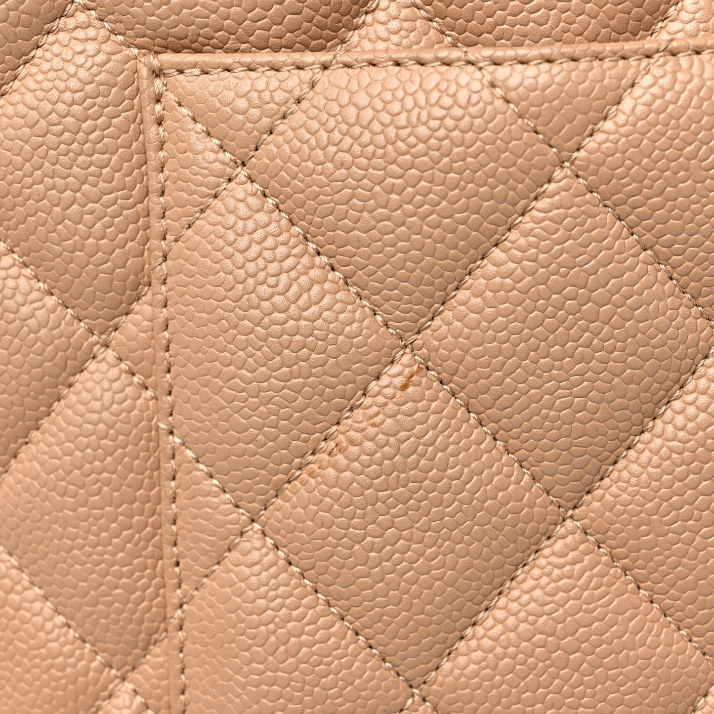 Caviar Quilted Medallion Tote Beige