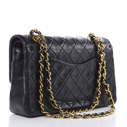 Chanel Lambskin Quilted Medium Double Flap Black 3 of 16
