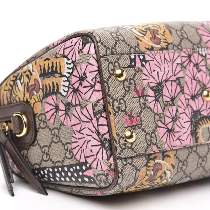 Gucci GG Supreme Monogram Bengal Small Boston Beige Pink 8 of 12