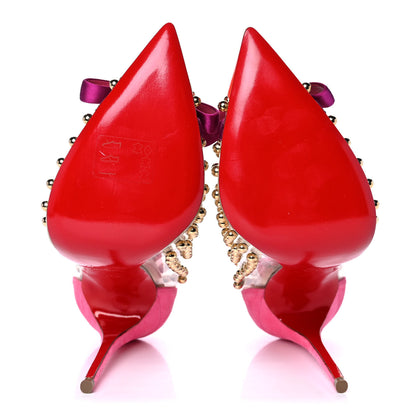 Christian Louboutin Veau Velours Patent PVC Follies Spikes 120 Pumps 37.5 Multicolor 5 of 7