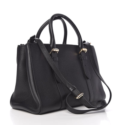 Mulberry Classic Grain Calfskin Small Bayswater Double Zip Tote Black 3 of 8