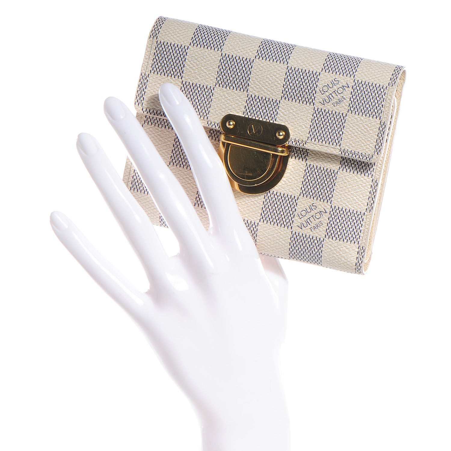Louis Vuitton Damier Azur Koala Wallet 2 of 8