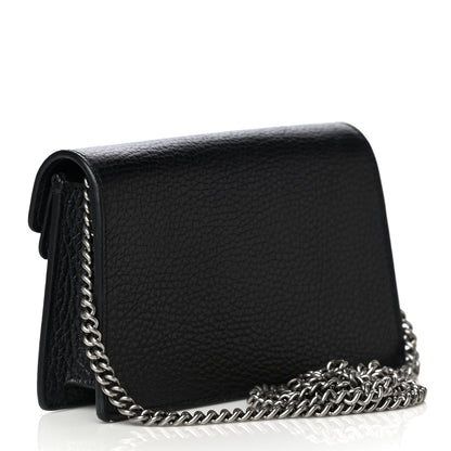 Gucci Calfskin Super Mini Dionysus Shoulder Bag Black 3 of 12