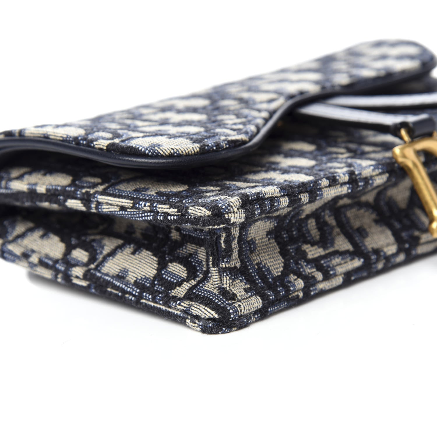 Christian Dior Oblique Saddle Belt Bag Blue 7 of 9