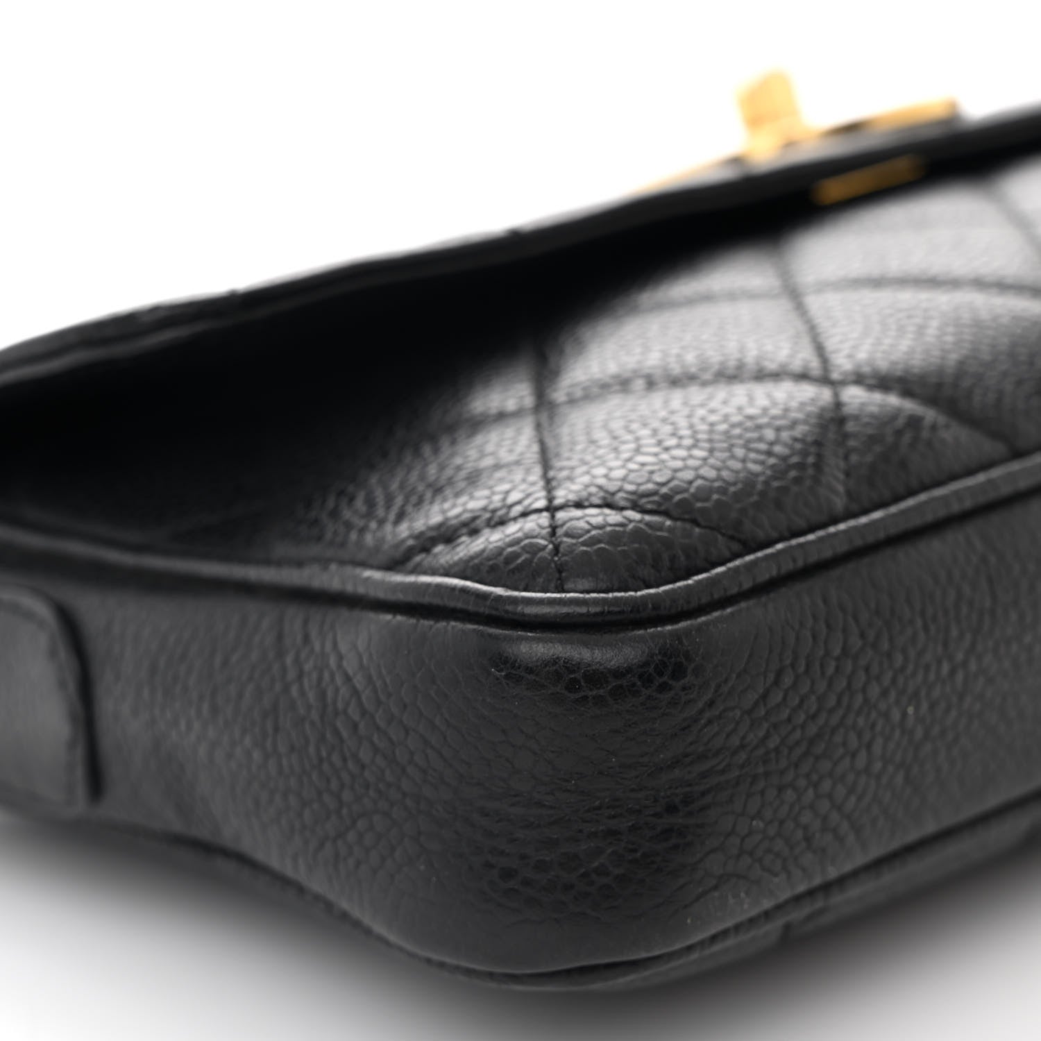 Chanel Caviar Quilted East West CC Flap Black 10 of 11