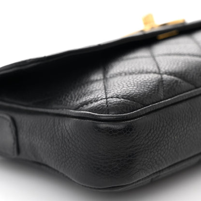 Chanel Caviar Quilted East West CC Flap Black 10 of 11