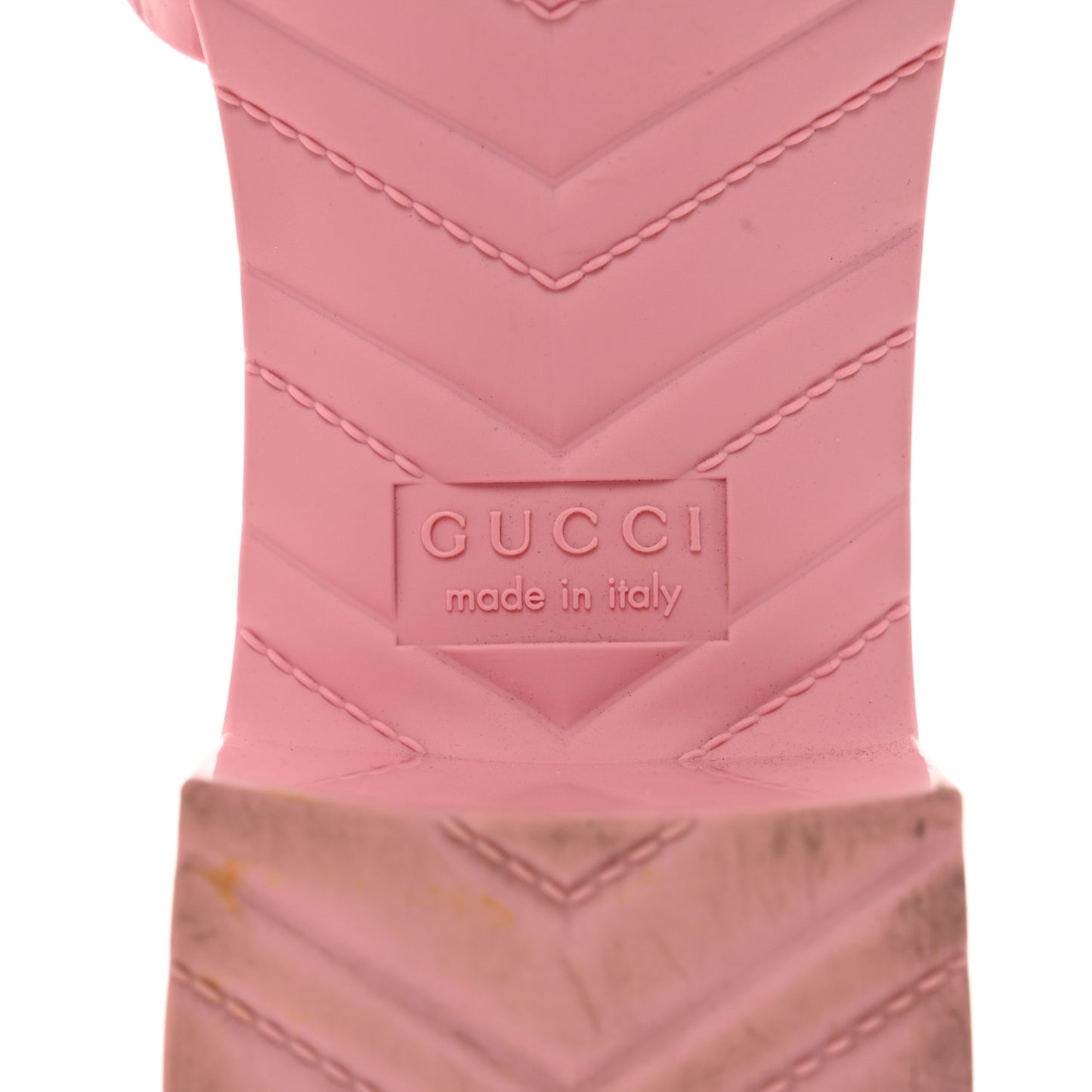 Rubber Gucci Logo Womens Platform 20/60mm Slide Sandals 39 Wild Rose
