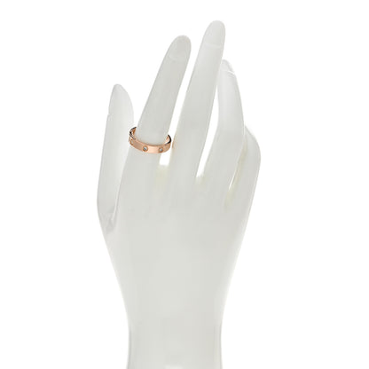 Cartier 18K Pink Gold 8 Diamond 4mm LOVE Wedding Band Ring 57 8 2 of 5