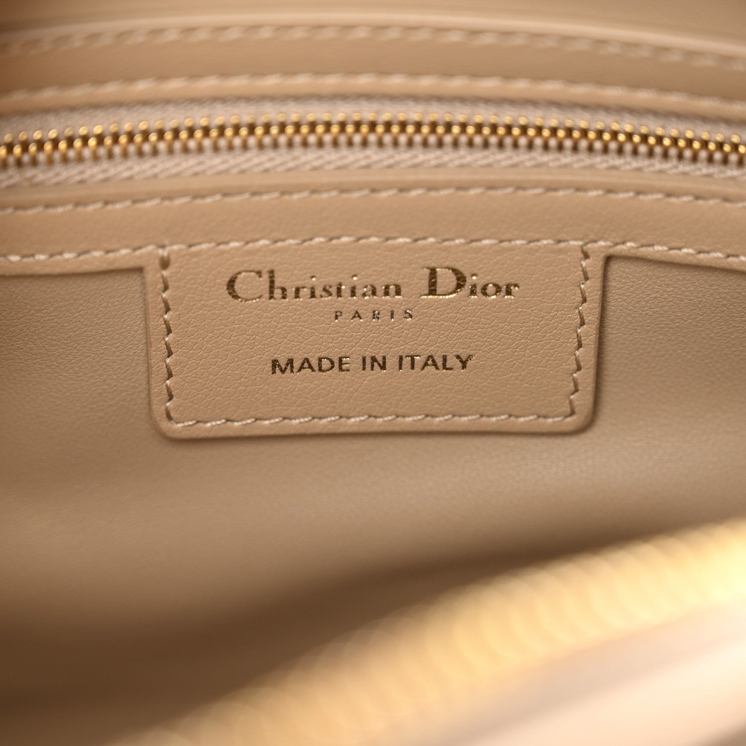 Christian Dior Calfskin Macrocannage Groove 20 Bag Biscuit 6 of 10