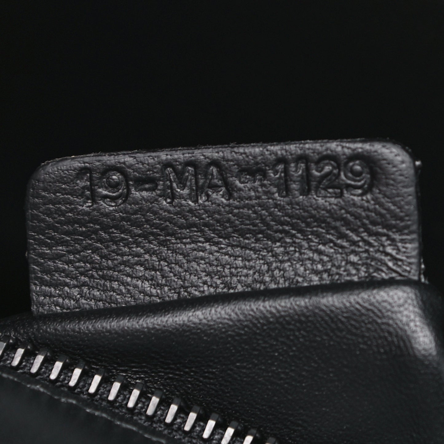 Ultra Matte Grained Calfskin 30 Montaigne Flap Bag Black