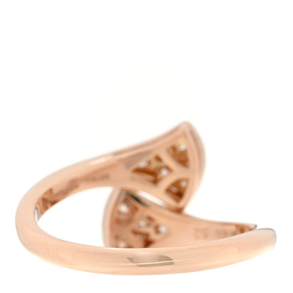 Bulgari 18K Rose Gold Diamond Divas' Dream Ring 52 6 3 of 4