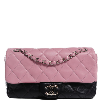 Chanel Lambskin Quilted Bi-Color Medium Single Flap Light Purple 1 of 8