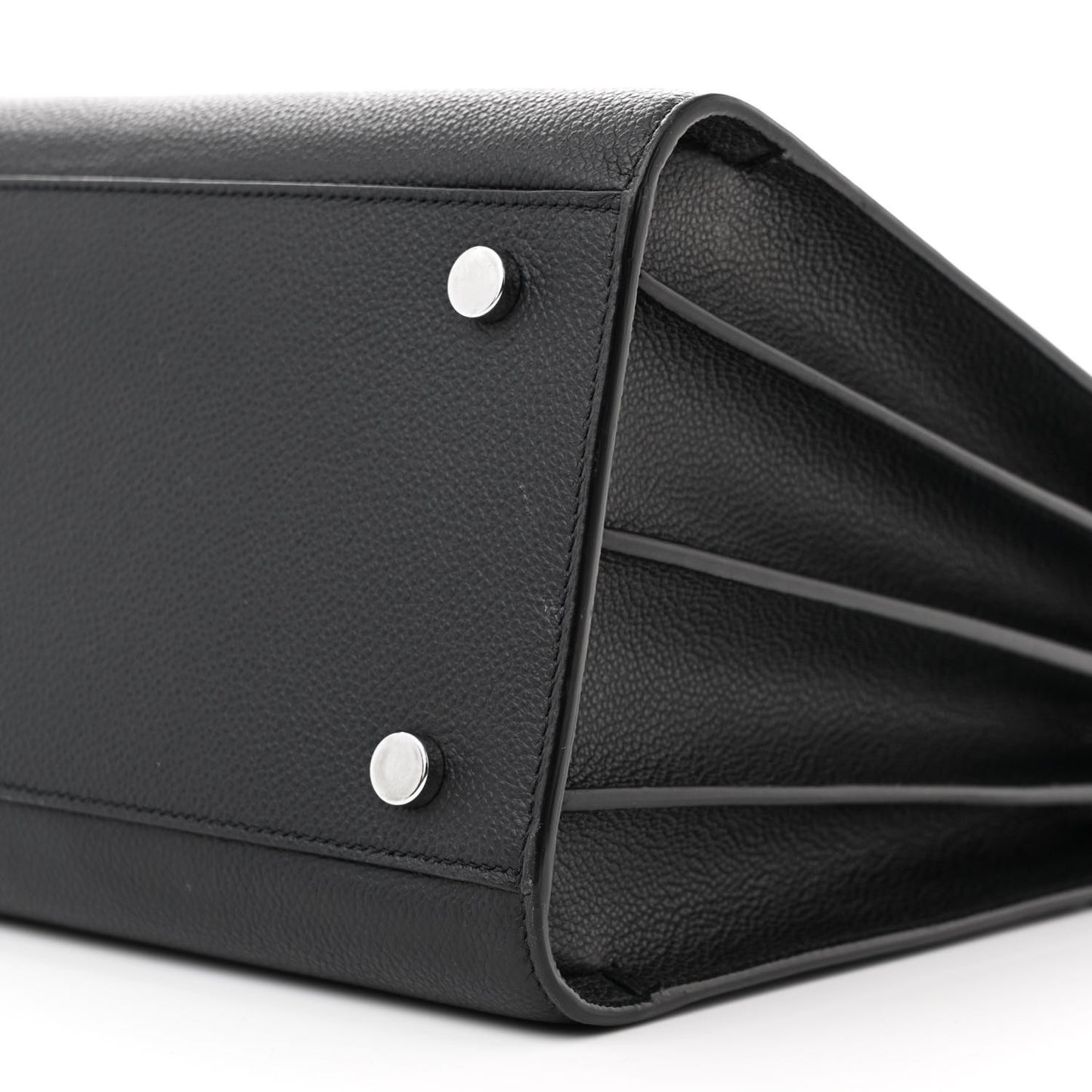 Grained Calfskin Small Sac De Jour Black