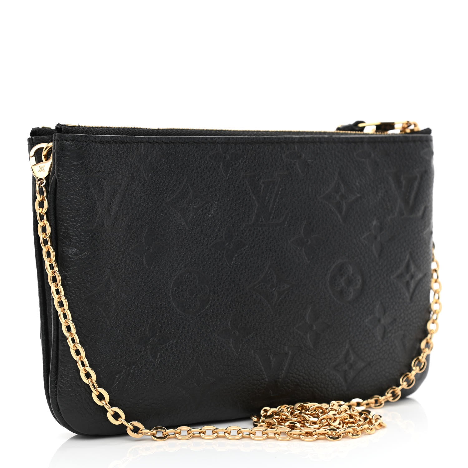 Louis Vuitton Empreinte Double Zip Pochette Black 3 of 11